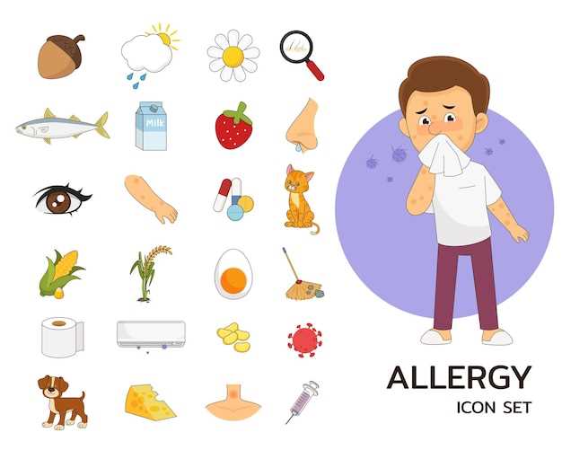 Симптомы аллергии: